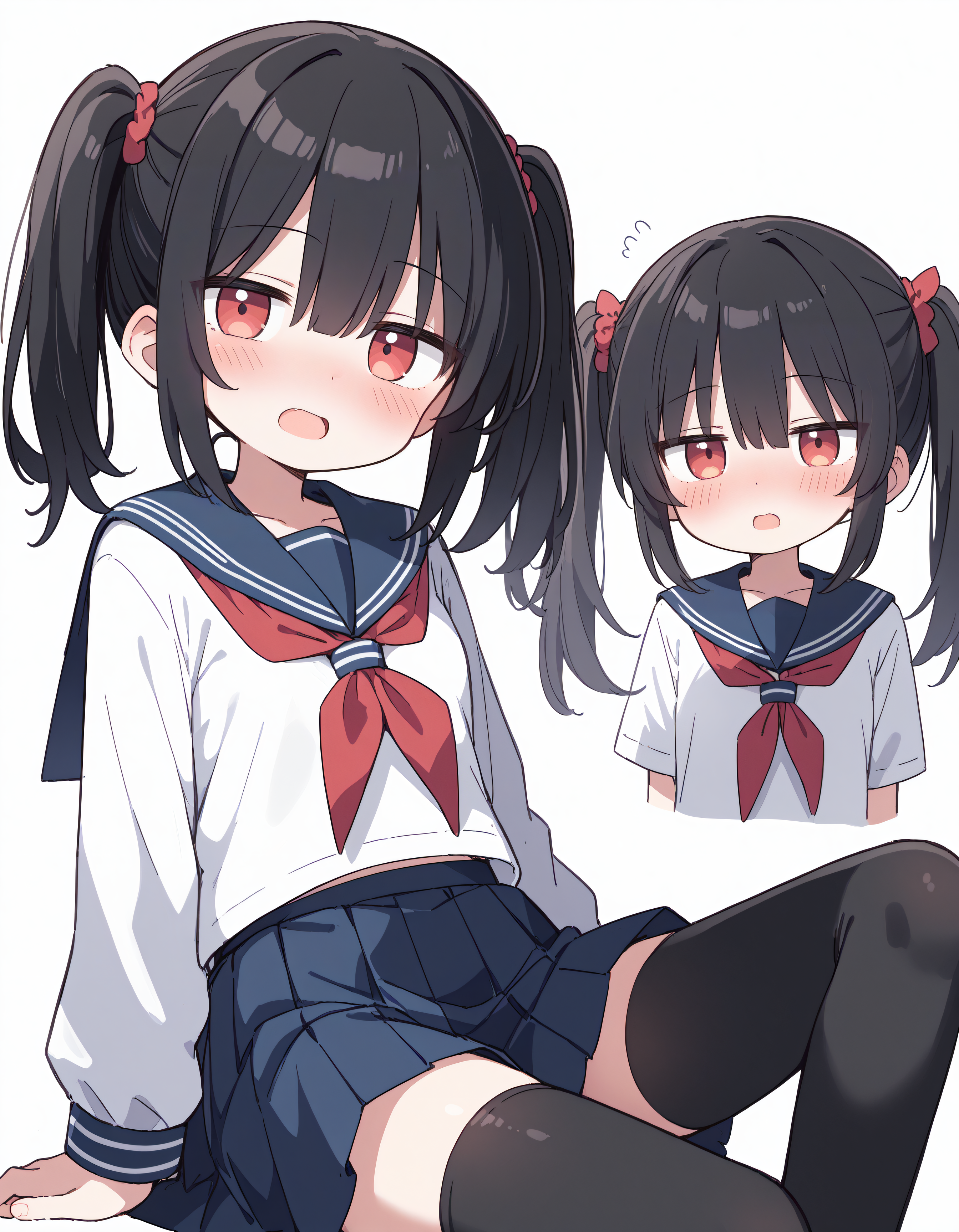 00006-2425158916-source_anime, best quality, absurdres,_1girl,_twintails, hairs between eyes, black hair,_serafuku,_white shirt, blue skirt, red.png